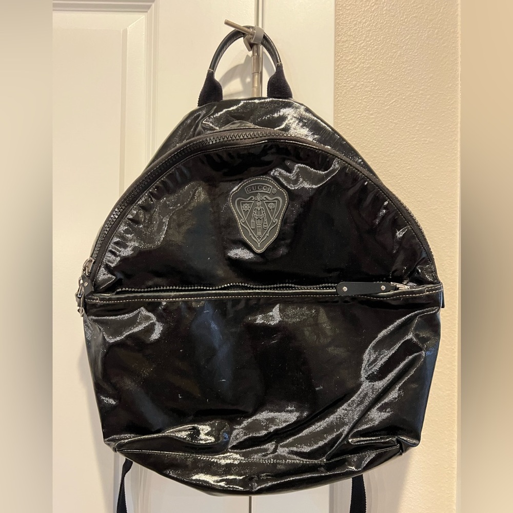 Black Gucci Backpack